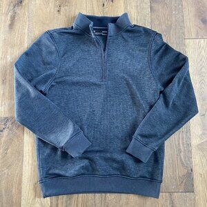 Mens Under Armour Storm SweaterFleece ¼ Zip Pullover Small Gray Black #1281267